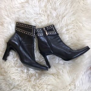 Enzo Angiolini Studded Leather Boots